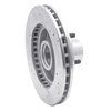 E-Line Drilled & Slotted Silver Brake Rotor, 1982-1995 GM, Position: Front Right - image 3