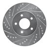 E-Line Drilled & Slotted Silver Brake Rotor, 2002-2007 GM, Position: Front Left - image 2