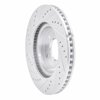 E-Line Drilled & Slotted Silver Brake Rotor, 2002-2007 GM, Position: Front Right - image 2