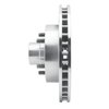 E-Line Drilled & Slotted Silver Brake Rotor, 1969-1996 GM, Position: Front Left - image 3