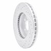 E-Line Drilled & Slotted Silver Brake Rotor, 2001-2007 GM, Position: Front Right - image 4
