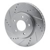 E-Line Drilled & Slotted Silver Brake Rotor, 2007-2015 GM, Position: Front Left - image 2