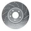 E-Line Drilled & Slotted Silver Brake Rotor, 2007-2015 GM, Position: Front Left - image 3