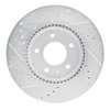 E-Line Drilled & Slotted Silver Brake Rotor, 2007-2015 GM, Position: Front Right - image 4