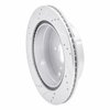 E-Line Drilled & Slotted Silver Brake Rotor, 2007-2015 GM, Position: Rear Right - image 3