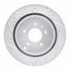 E-Line Drilled & Slotted Silver Brake Rotor, 2007-2015 GM, Position: Rear Right - image 4