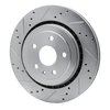 E-Line Drilled & Slotted Silver Brake Rotor, Fits Select GM, Position: Rear Left - image 3