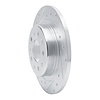 E-Line Drilled & Slotted Silver Brake Rotor, Fits Select GM, Position: Rear Left - image 1