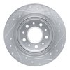 E-Line Drilled & Slotted Silver Brake Rotor, Fits Select GM, Position: Rear Left - image 4