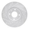 E-Line Drilled & Slotted Silver Brake Rotor, Fits Select GM, Position: Front Right - image 3