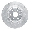 E-Line Drilled & Slotted Silver Brake Rotor, 2015-2020 GM, Position: Front Right - image 1