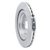 E-Line Drilled & Slotted Silver Brake Rotor, 2015-2020 GM, Position: Front Right - image 2