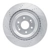 E-Line Drilled & Slotted Silver Brake Rotor, 2015-2020 GM, Position: Front Right - image 3