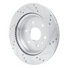 E-Line Drilled & Slotted Silver Brake Rotor, Fits Select GM, Position: Rear Left - image 4
