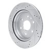 E-Line Drilled & Slotted Silver Brake Rotor, Fits Select GM, Position: Rear Right - image 4