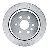 E-Line Drilled & Slotted Silver Brake Rotor, Fits Select GM, Position: Rear Left - image 1