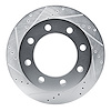 E-Line Drilled & Slotted Silver Brake Rotor, Fits Select GM, Position: Rear Left - image 1