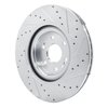 E-Line Drilled & Slotted Silver Brake Rotor, Fits Select GM, Position: Front Left - image 4