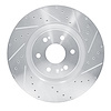 E-Line Drilled & Slotted Silver Brake Rotor, Fits Select GM, Position: Front Right - image 1