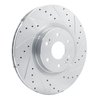 E-Line Drilled & Slotted Silver Brake Rotor, Fits Select GM, Position: Front Right - image 2