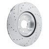 E-Line Drilled & Slotted Silver Brake Rotor, Fits Select GM, Position: Front Right - image 4