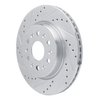E-Line Drilled & Slotted Silver Brake Rotor, Fits Select GM, Position: Rear Left - image 2