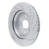 E-Line Drilled & Slotted Silver Brake Rotor, Fits Select GM, Position: Rear Left - image 4
