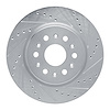 E-Line Drilled & Slotted Silver Brake Rotor, Fits Select GM, Position: Rear Right - image 1