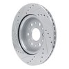 E-Line Drilled & Slotted Silver Brake Rotor, Fits Select GM, Position: Rear Right - image 4