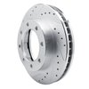 E-Line Drilled & Slotted Silver Brake Rotor, 1977-2000 Fits Multiple Makes/Models, Position: Front Left - image 3