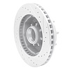E-Line Drilled & Slotted Silver Brake Rotor, 1971-1995 GM, Position: Front Left - image 1
