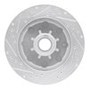 E-Line Drilled & Slotted Silver Brake Rotor, 1971-1995 GM, Position: Front Right - image 3