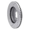 E-Line Drilled & Slotted Silver Brake Rotor, 1979-1998 GM, Position: Front & Rear Right - image 3