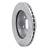 E-Line Drilled & Slotted Silver Brake Rotor, 1988-1991 GM, Position: Front Right - image 1