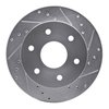 E-Line Drilled & Slotted Silver Brake Rotor, 1988-1991 GM, Position: Front Right - image 4