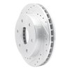 E-Line Drilled & Slotted Silver Brake Rotor, 1988-2000 GM, Position: Front Left - image 4