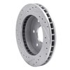 E-Line Drilled & Slotted Silver Brake Rotor, 1988-2000 GM, Position: Front Right - image 4