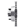 E-Line Drilled & Slotted Silver Brake Rotor, 1988-1991 GM, Position: Front Left - image 1