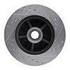 E-Line Drilled & Slotted Silver Brake Rotor, 1988-1991 GM, Position: Front Left - image 3