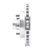 E-Line Drilled & Slotted Silver Brake Rotor, 1988-1994 GM, Position: Front Right - image 2