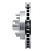 E-Line Drilled & Slotted Silver Brake Rotor, 1988-1996 GM, Position: Front Left - image 2
