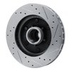 E-Line Drilled & Slotted Silver Brake Rotor, 1988-1996 GM, Position: Front Left - image 3