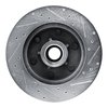 E-Line Drilled & Slotted Silver Brake Rotor, 1988-1996 GM, Position: Front Left - image 4