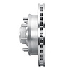 E-Line Drilled & Slotted Silver Brake Rotor, 1988-1996 GM, Position: Front Right - image 1