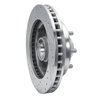 E-Line Drilled & Slotted Silver Brake Rotor, 1988-1996 GM, Position: Front Right - image 2