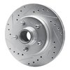 E-Line Drilled & Slotted Silver Brake Rotor, 1990-2002 GM, Position: Front Left - image 2