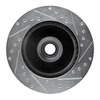 E-Line Drilled & Slotted Silver Brake Rotor, 1990-2002 GM, Position: Front Left - image 4