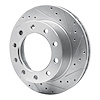 E-Line Drilled & Slotted Silver Brake Rotor, 1976-2005 GM, Position: Front & Rear Right - image 1