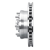 E-Line Drilled & Slotted Silver Brake Rotor, 1993-1995 GM, Position: Front Left - image 1