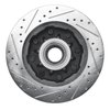 E-Line Drilled & Slotted Silver Brake Rotor, 1993-1995 GM, Position: Front Right - image 2